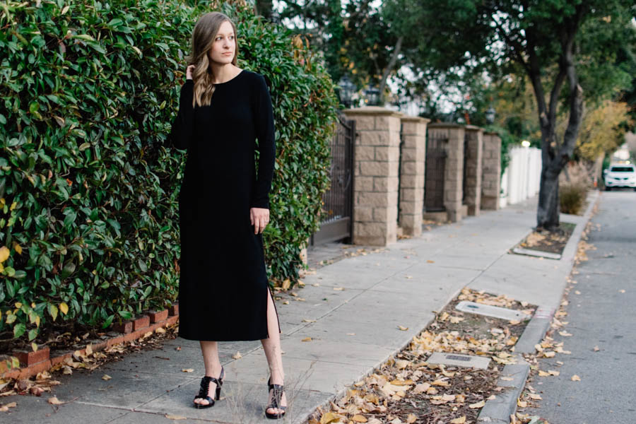 Alina Design Co – Panama Tee Dress, long sleeve + side slits