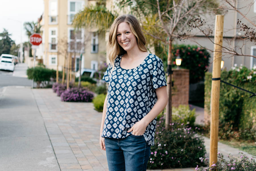 Hey June Key Largo Top vs. Grainline Scout Tee
