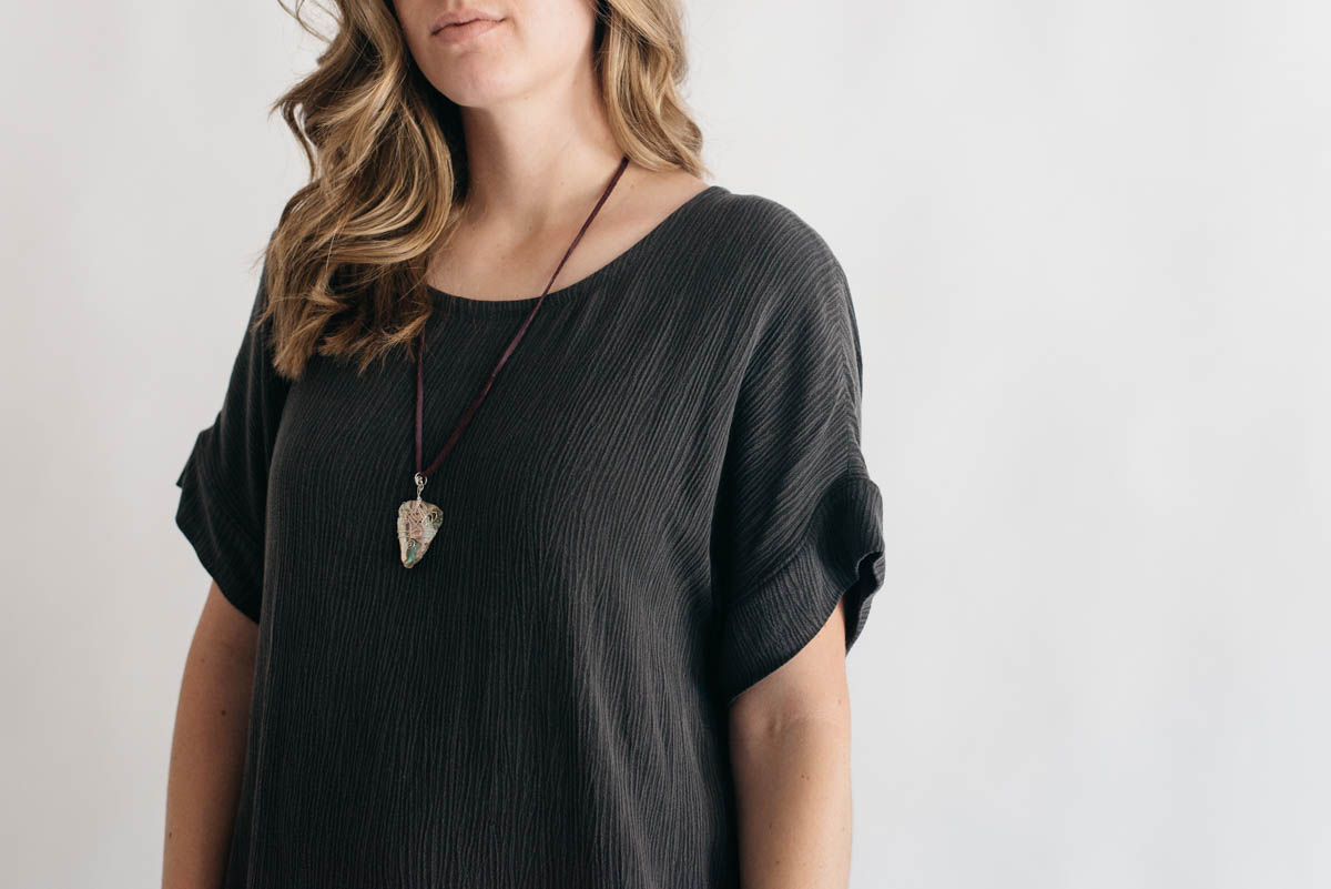 Sew DIY – Lou Box Dress 1, Crinkle Rayon